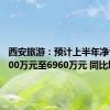 西安旅游：预计上半年净亏损5100万元至6960万元 同比增亏
