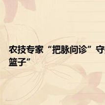 农技专家“把脉问诊”守护“菜篮子”