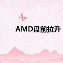 AMD盘前拉升