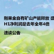 刚果金自有矿山产能释放 盛屯矿业H1净利润是去年全年4倍 |速读公告