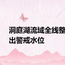 洞庭湖流域全线整体退出警戒水位