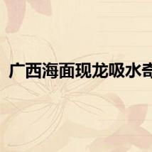 广西海面现龙吸水奇观