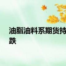 油脂油料系期货持续下跌