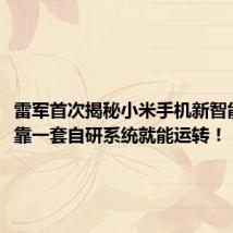 雷军首次揭秘小米手机新智能工厂:靠一套自研系统就能运转!