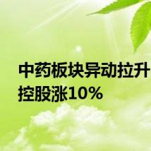中药板块异动拉升 长药控股涨10%