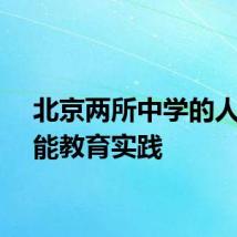 北京两所中学的人工智能教育实践