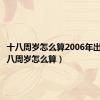 十八周岁怎么算2006年出生（十八周岁怎么算）