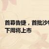 首募告捷，首批沙特ETF下周将上市