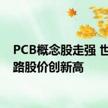 PCB概念股走强 世运电路股价创新高