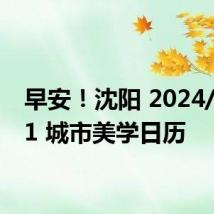 早安！沈阳 2024/07/11 城市美学日历