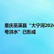 重庆巫溪县“大宁河2024年第1号洪水”已形成