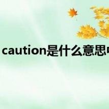 caution是什么意思中文