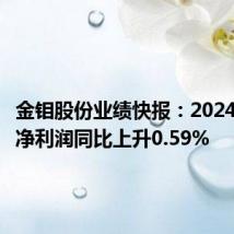金钼股份业绩快报:2024年半年净利润同比上升0.59%