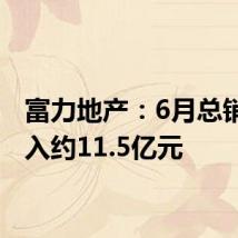 富力地产:6月总销售收入约11.5亿元