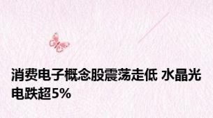 消费电子概念股震荡走低 水晶光电跌超5%