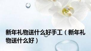 新年礼物送什么好手工（新年礼物送什么好）