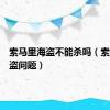 索马里海盗不能杀吗（索马里海盗问题）