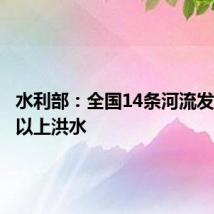 水利部:全国14条河流发生超警以上洪水