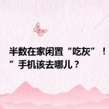 半数在家闲置“吃灰”!“退役”手机该去哪儿?