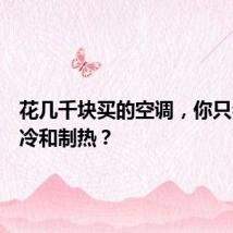 花几千块买的空调,你只会用制冷和制热?