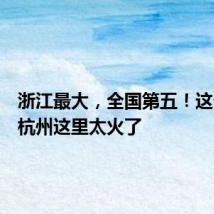 浙江最大,全国第五!这个周末杭州这里太火了