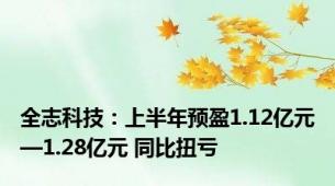 全志科技：上半年预盈1.12亿元—1.28亿元 同比扭亏
