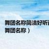 舞团名称简洁好听两字（舞团名称）