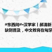 #东西问#·汉学家丨郝清新:从稀缺到普及,中文教育在匈牙利