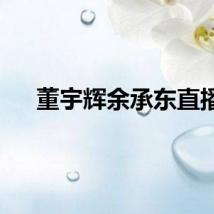 董宇辉余承东直播