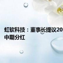 虹软科技:董事长提议2024年度中期分红