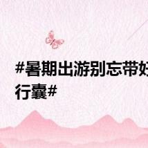 #暑期出游别忘带好安全行囊#