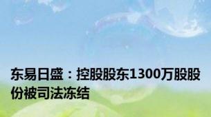 东易日盛：控股股东1300万股股份被司法冻结