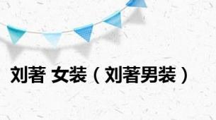 刘著 女装（刘著男装）