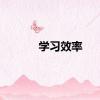 学习效率