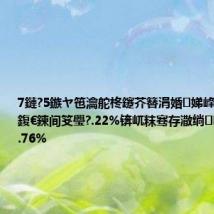 7鏈?5鏃ヤ竾瀹舵柊鑳芥簮涓婚娣峰悎鍙戣捣A鍑€鍊间笅璺?.22%锛屼粖骞存潵绱涓嬭穼22.76%