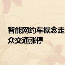 智能网约车概念走高 大众交通涨停