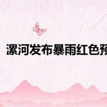 漯河发布暴雨红色预警