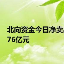 北向资金今日净卖出28.76亿元