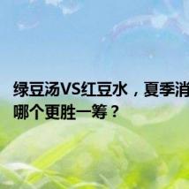 绿豆汤VS红豆水,夏季消暑到底哪个更胜一筹?