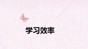 学习效率