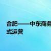 合肥——中东商务港正式运营