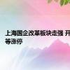 上海国企改革板块走强 开开实业等涨停
