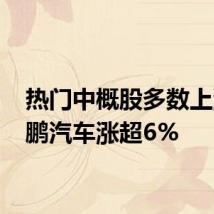 热门中概股多数上涨 小鹏汽车涨超6%