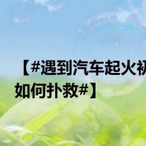 【#遇到汽车起火初期该如何扑救#】