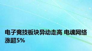 电子竞技板块异动走高 电魂网络涨超5%