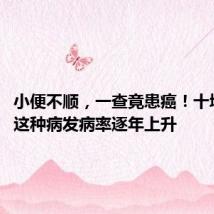 小便不顺,一查竟患癌!十堰医生:这种病发病率逐年上升
