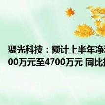 聚光科技:预计上半年净利润4400万元至4700万元 同比扭亏