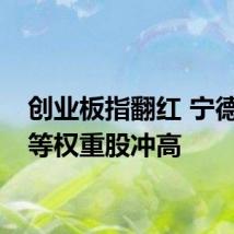 创业板指翻红 宁德时代等权重股冲高