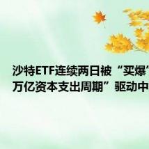 沙特ETF连续两日被“买爆”，“万亿资本支出周期”驱动中东股市