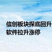 信创板块探底回升 久其软件拉升涨停